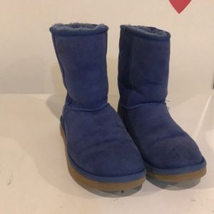 Ugg classic short boots blue